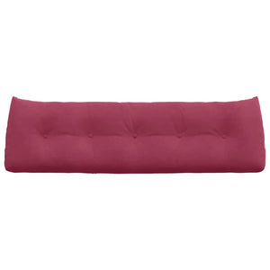 Cuscino per Schiena Rosso Vino 160 x 24 x 50 cm Velluto 42014550