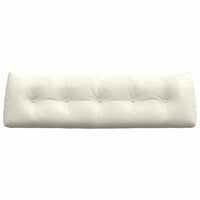 Cuscino per Schiena Crema 160 x 24 x 50 cm Velluto 42014554