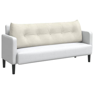 Cuscino per Schiena Crema 160 x 24 x 50 cm Velluto 42014554