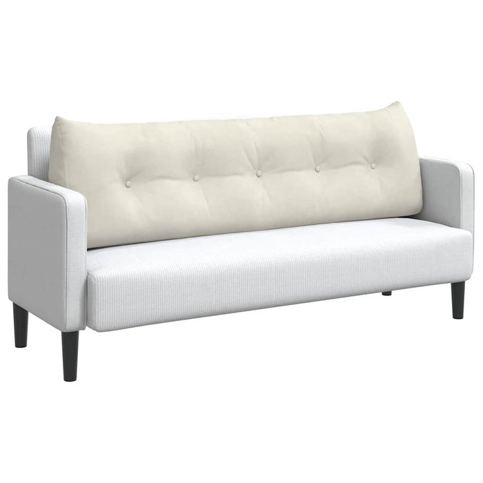 Cuscino per Schiena Crema 160 x 24 x 50 cm Velluto 42014554