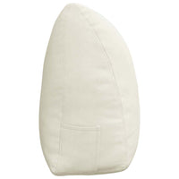 Cuscino per Schiena Crema 160 x 24 x 50 cm Velluto 42014554