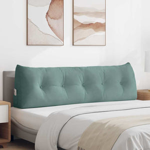 Cuscino per Schiena Verde Mare 160 x 24 x 50 cm Velluto 42014555