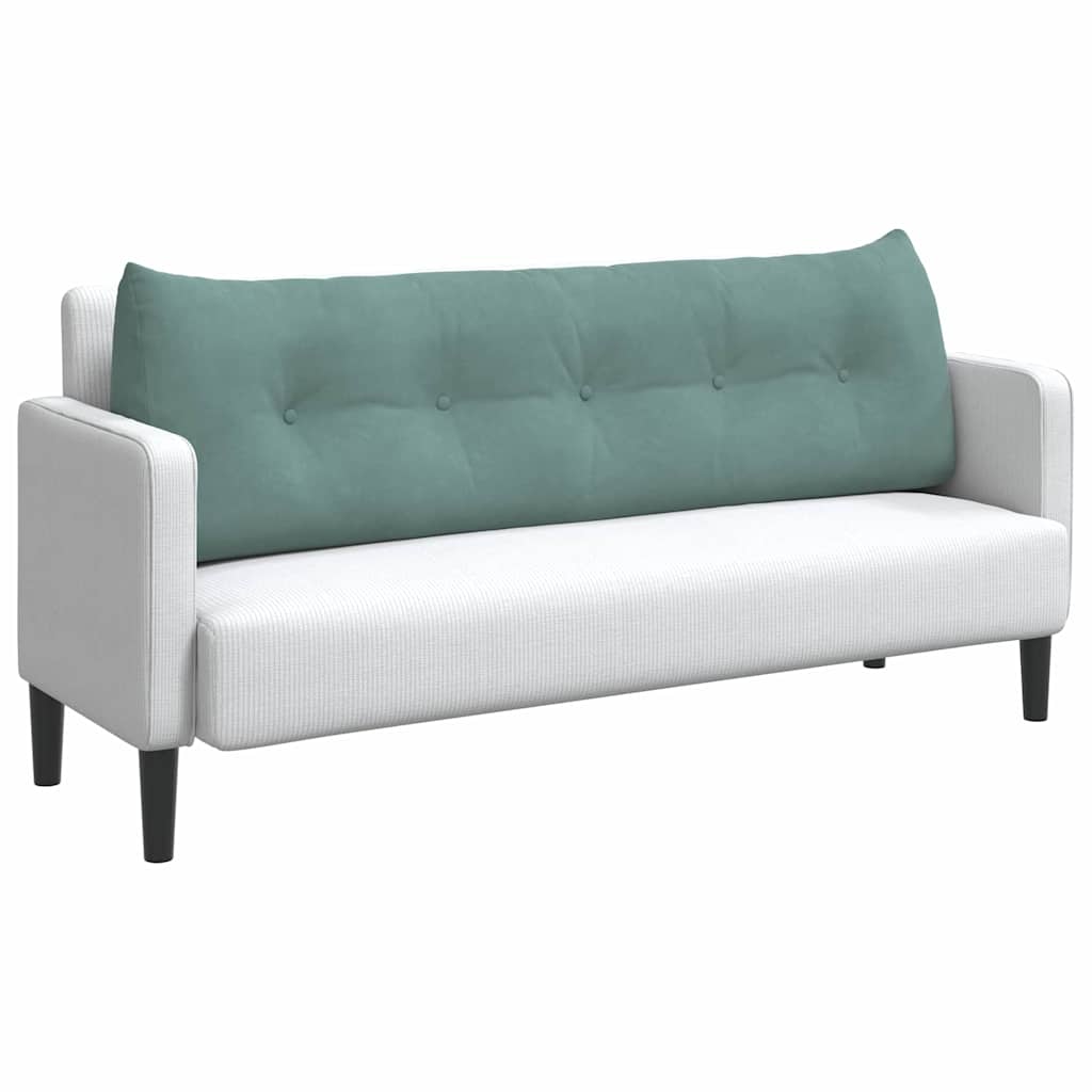 Cuscino per Schiena Verde Mare 160 x 24 x 50 cm Velluto 42014555