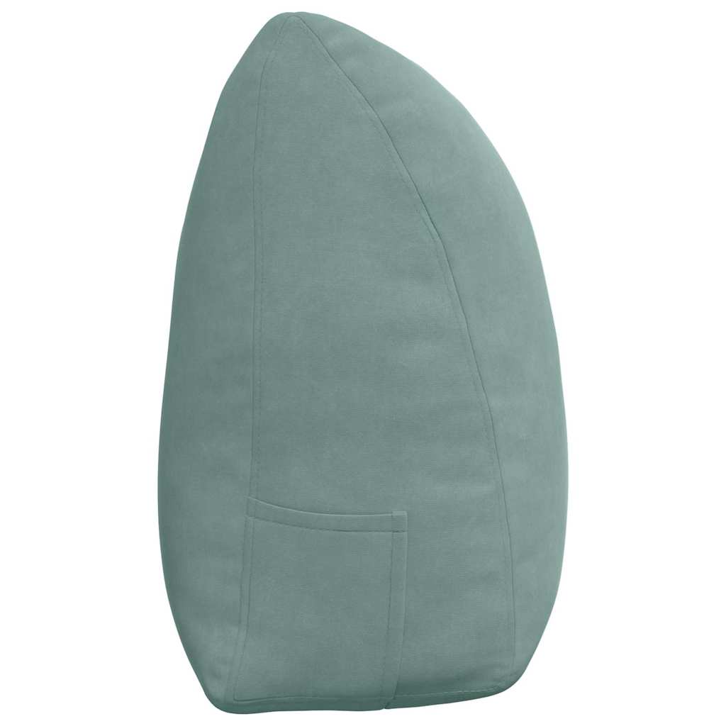 Cuscino per Schiena Verde Mare 160 x 24 x 50 cm Velluto 42014555