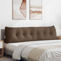 Cuscino per Schiena Marrone 180 x 24 x 50 cm Tessuto 42014561