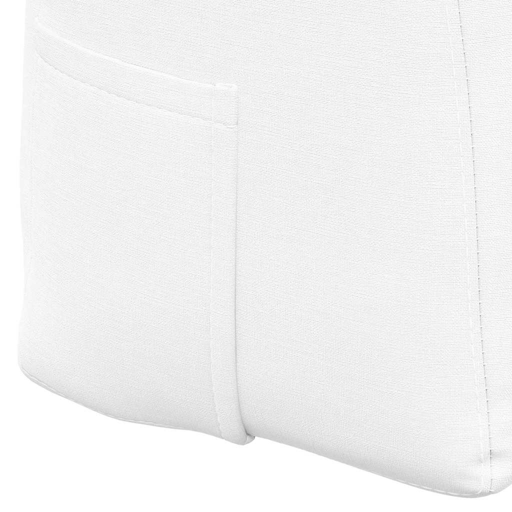 Cuscino per Schiena Bianco 180 x 24 x 50 cm Tessuto 42014568