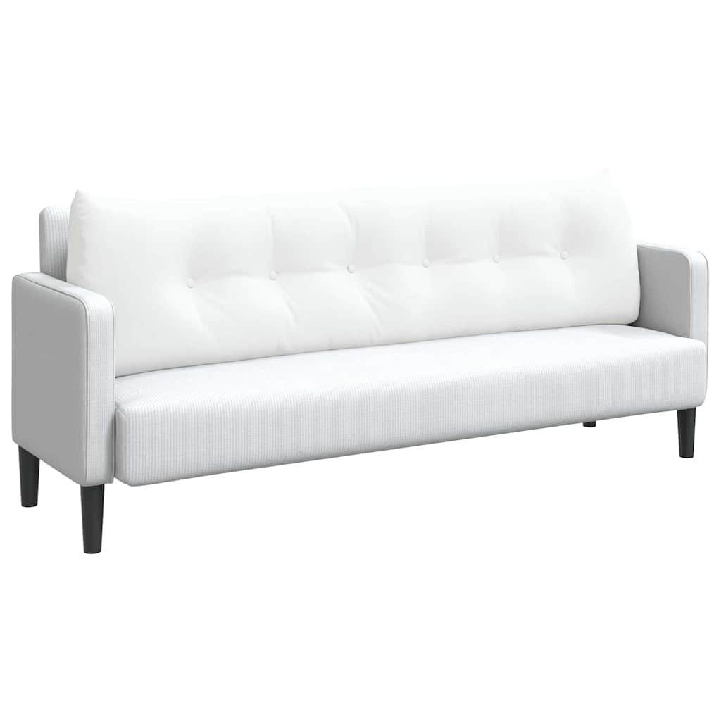 Cuscino per Schiena Bianco 180 x 24 x 50 cm Tessuto 42014568