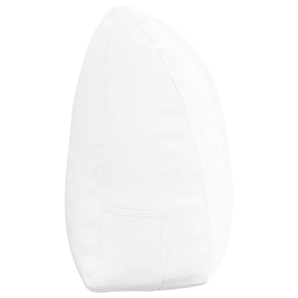 Cuscino per Schiena Bianco 180 x 24 x 50 cm Tessuto 42014568