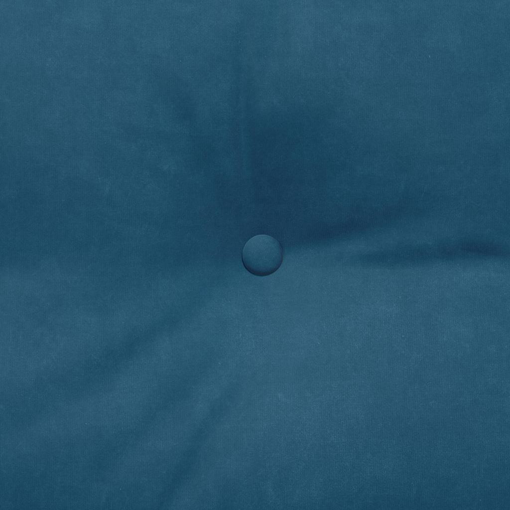 Cuscino per Schiena Blu 180 x 24 x 50 cm Velluto 42014573