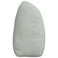 Cuscino per Schiena Grigio chiaro 180 x 24 x 50 cm Velluto 42014574