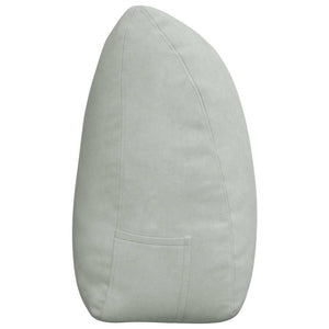 Cuscino per Schiena Grigio chiaro 180 x 24 x 50 cm Velluto 42014574