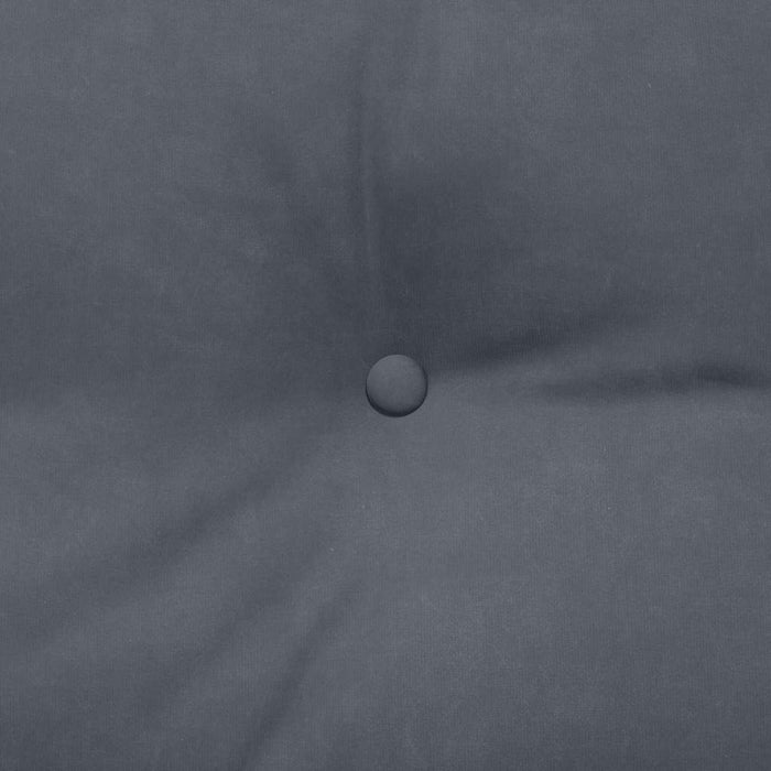 Cuscino per Schiena Grigio scuro 180 x 24 x 50 cm Velluto 42014575