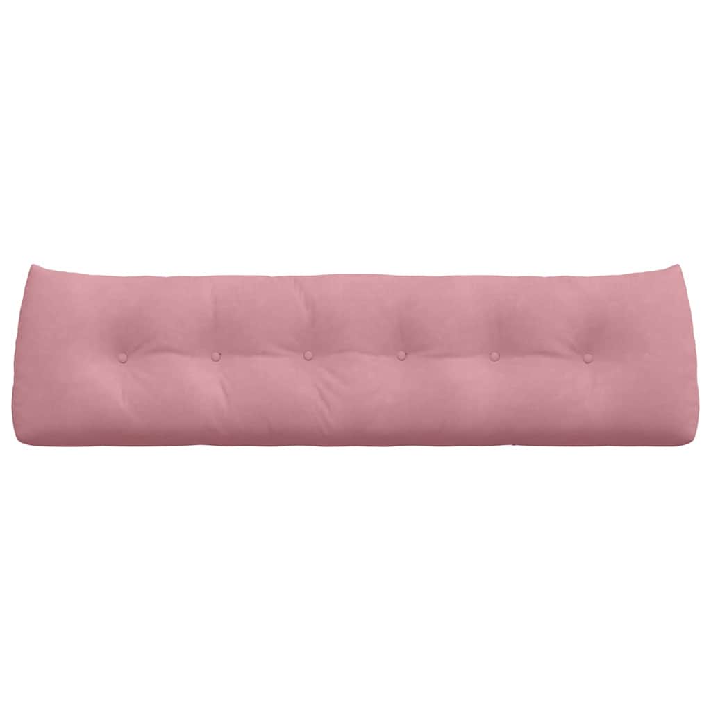 Cuscino per Schiena Rosa 180 x 24 x 50 cm Velluto 42014578