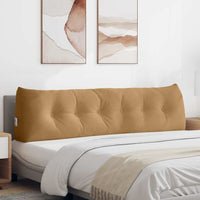 Cuscino per Schiena Marrone 180 x 24 x 50 cm Velluto 42014582