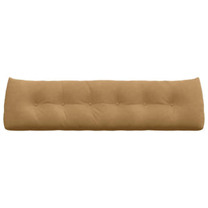 Cuscino per Schiena Marrone 180 x 24 x 50 cm Velluto 42014582