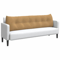 Cuscino per Schiena Marrone 180 x 24 x 50 cm Velluto 42014582