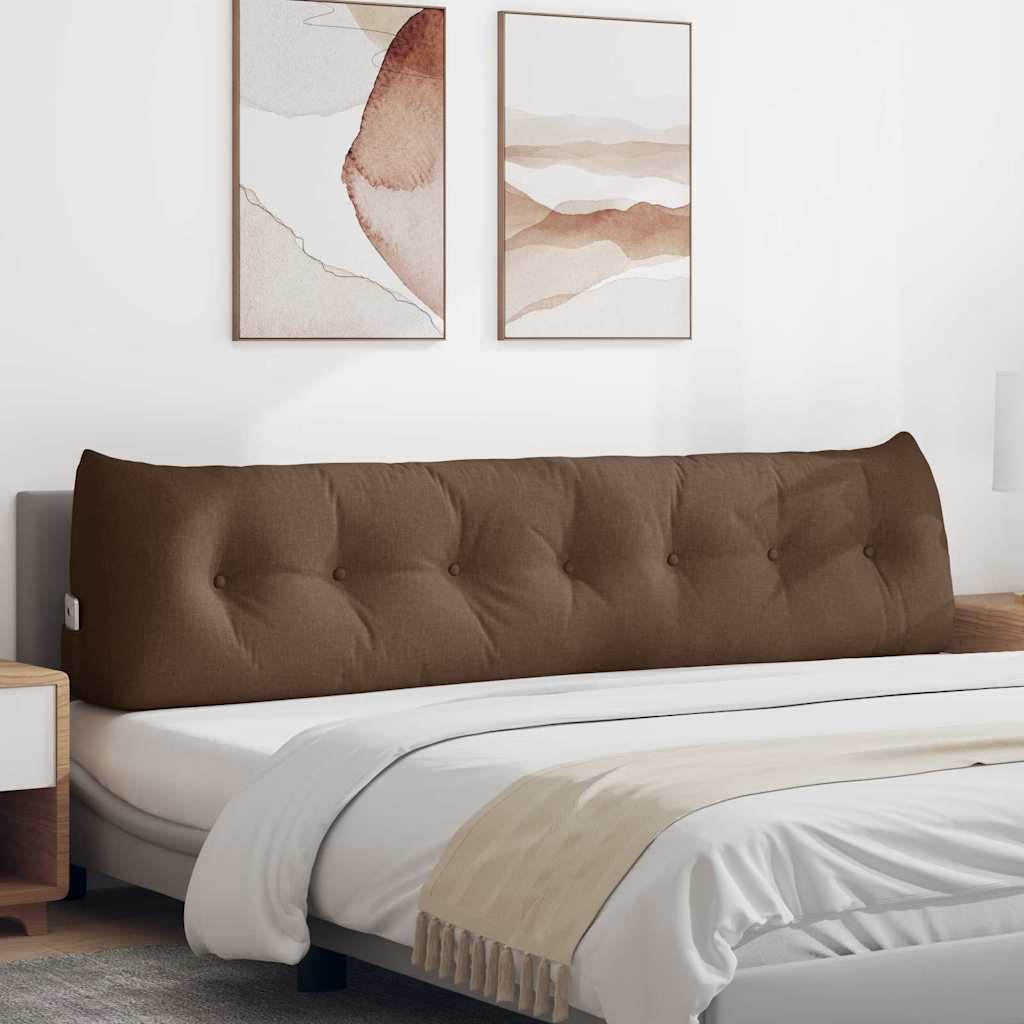 Cuscino per Schiena Marrone 200 x 24 x 50 cm Tessuto 42014590