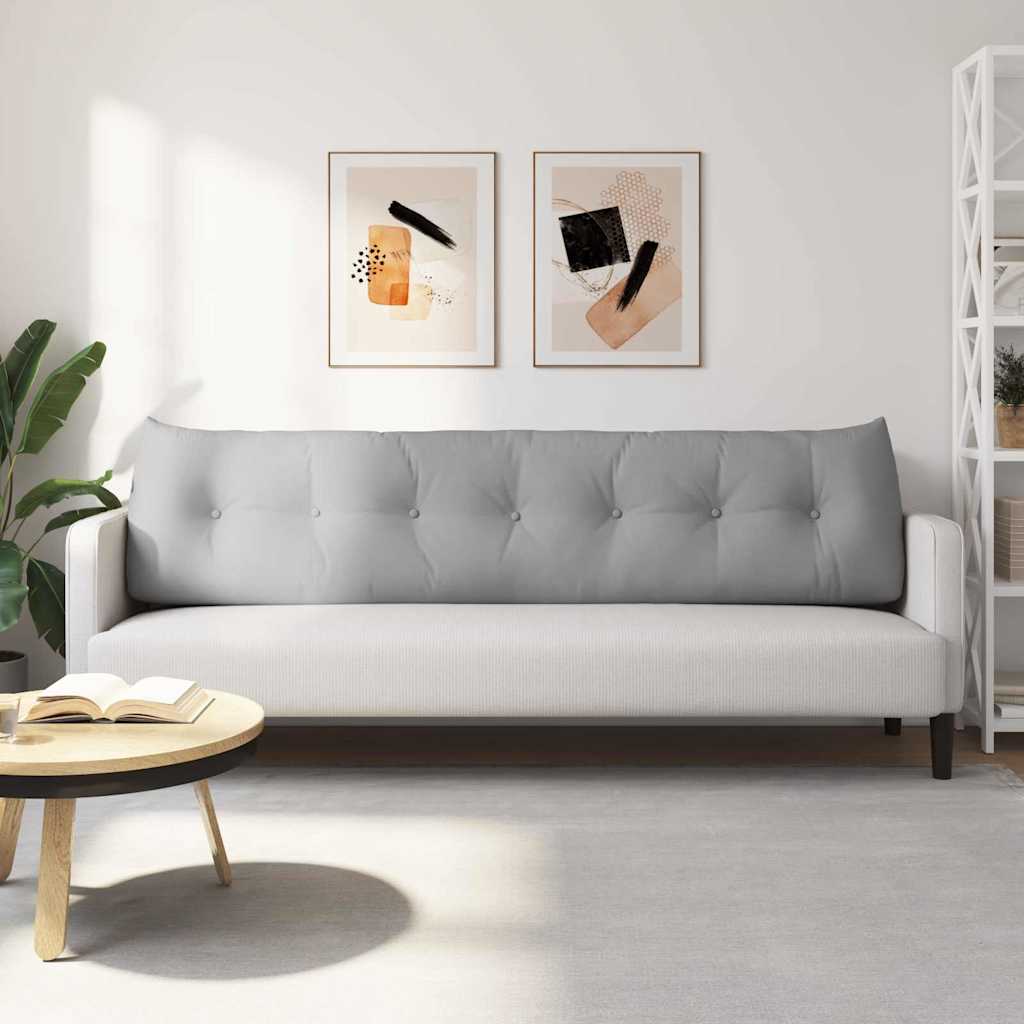 Cuscino per Schiena Grigio Nuvola 200 x 24 x 50 cm Tessuto 42014599