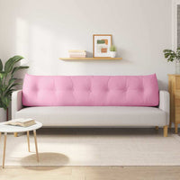 Cuscino per Schiena Rosa 200 x 24 x 50 cm Tessuto 42014601