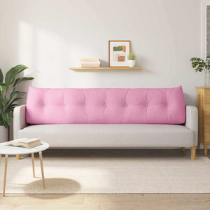 Cuscino per Schiena Rosa 200 x 24 x 50 cm Tessuto 42014601