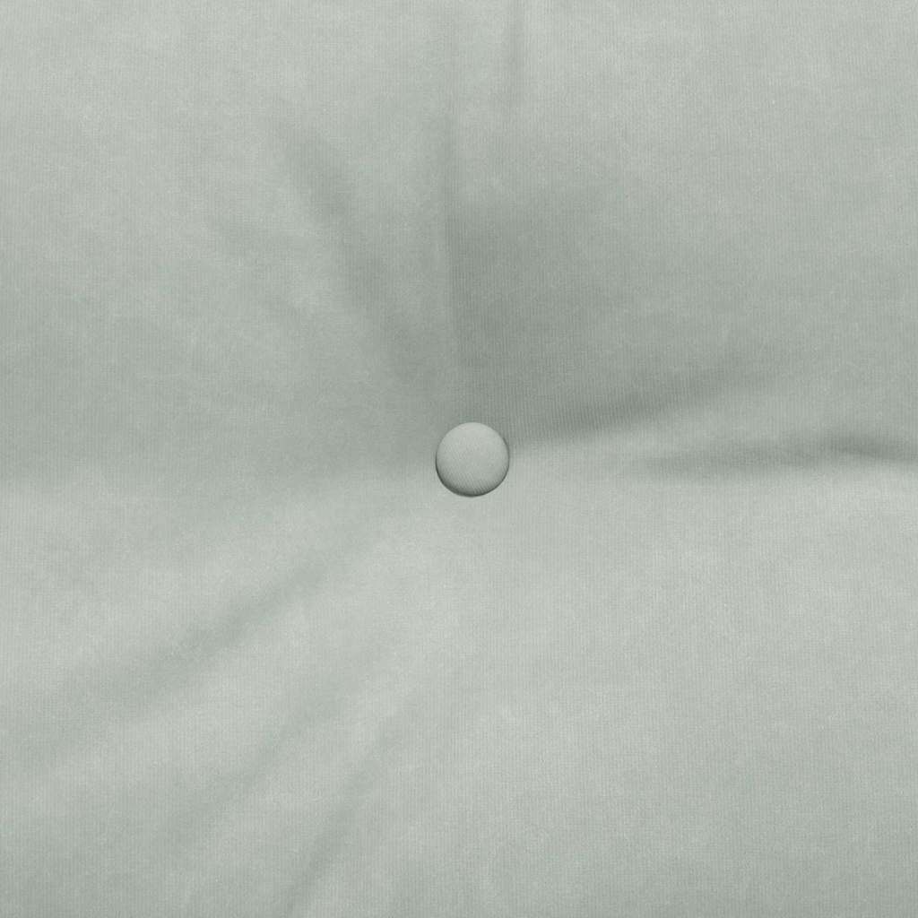 Cuscino per Schiena Grigio chiaro 200 x 24 x 50 cm Velluto 42014603