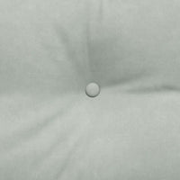 Cuscino per Schiena Grigio chiaro 200 x 24 x 50 cm Velluto 42014603