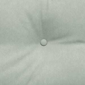 Cuscino per Schiena Grigio chiaro 200 x 24 x 50 cm Velluto 42014603