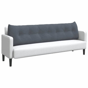 Cuscino per Schiena Grigio scuro 200 x 24 x 50 cm Velluto 42014604