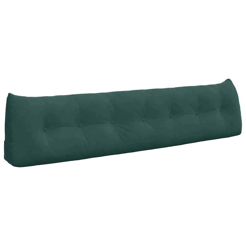 Cuscino per Schiena Verde Scuro 200 x 24 x 50 cm Velluto 42014605