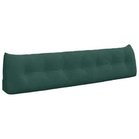 Cuscino per Schiena Verde Scuro 200 x 24 x 50 cm Velluto 42014605