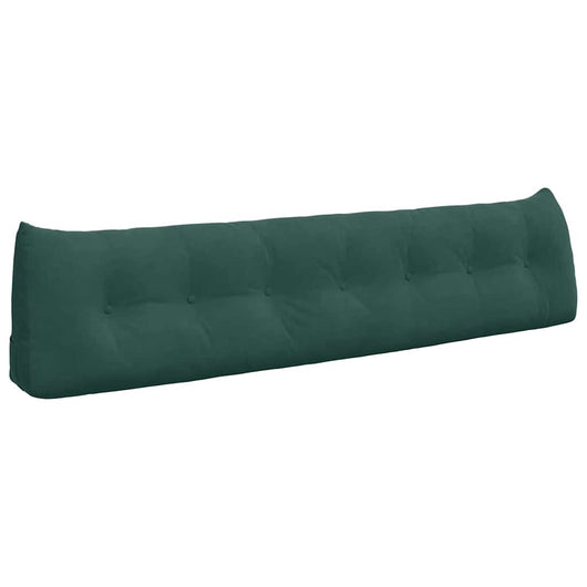 Cuscino per Schiena Verde Scuro 200 x 24 x 50 cm Velluto 42014605