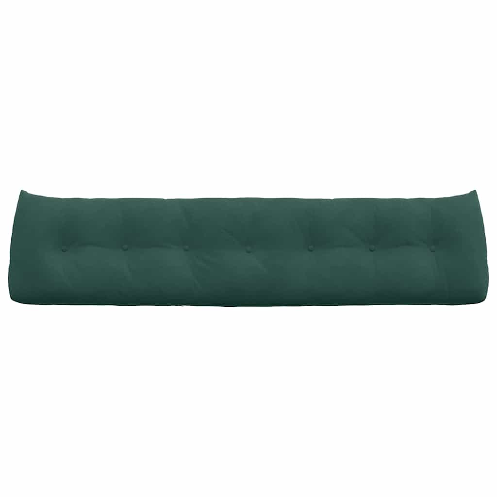Cuscino per Schiena Verde Scuro 200 x 24 x 50 cm Velluto 42014605