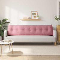 Cuscino per Schiena Rosa 200 x 24 x 50 cm Velluto 42014607