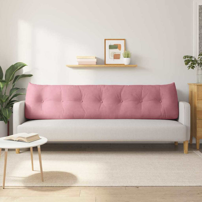 Cuscino per Schiena Rosa 200 x 24 x 50 cm Velluto 42014607