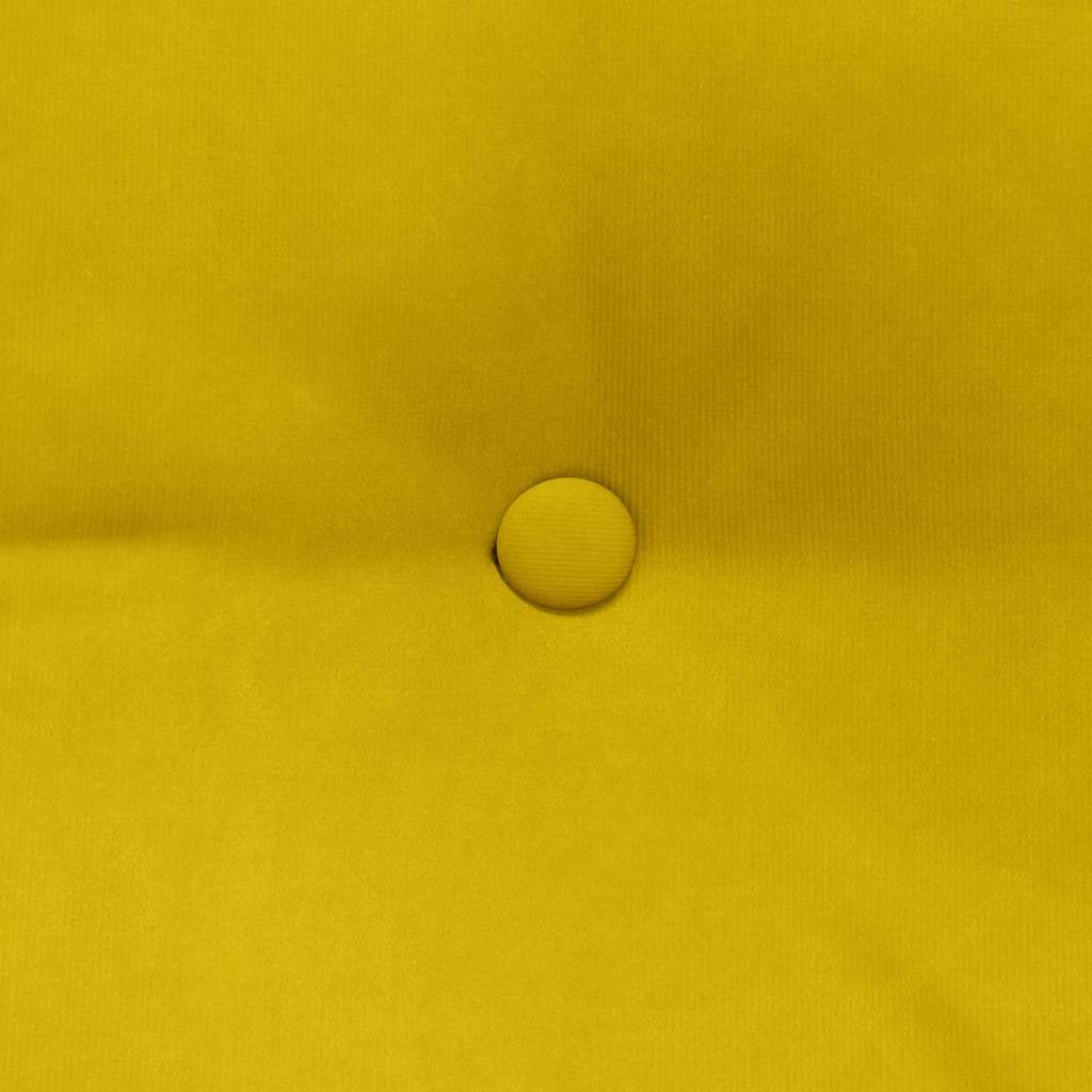 Cuscino per Schiena Giallo 200 x 24 x 50 cm Velluto 42014610