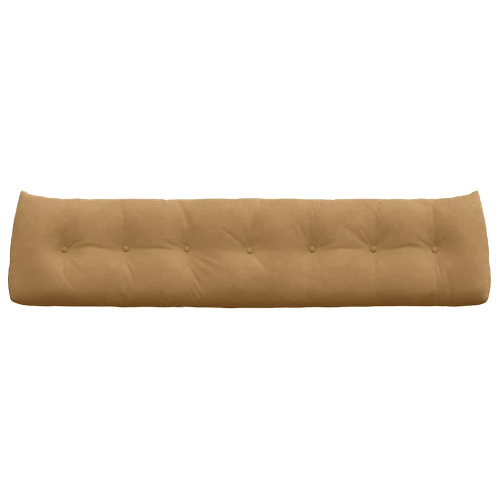 Cuscino per Schiena Marrone 200 x 24 x 50 cm Velluto 42014611