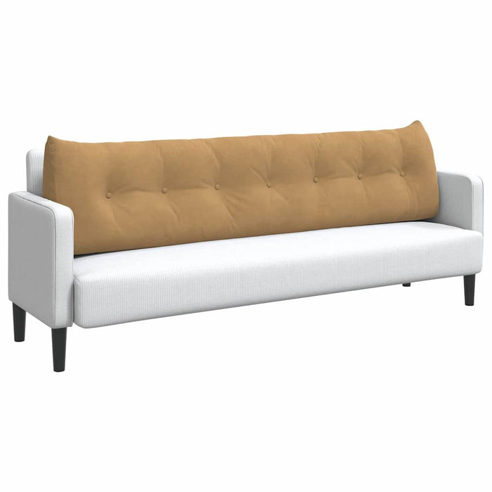 Cuscino per Schiena Marrone 200 x 24 x 50 cm Velluto 42014611