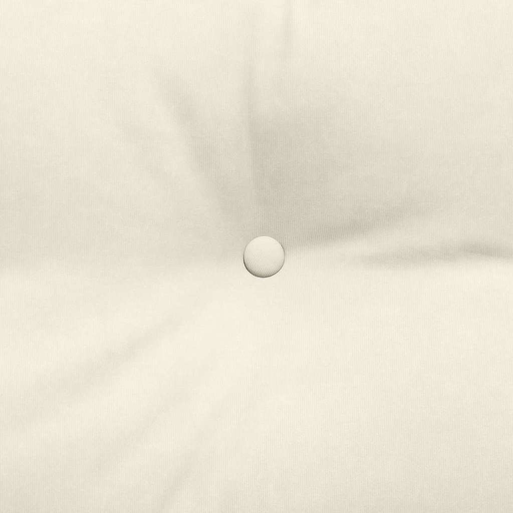 Cuscino per Schiena Crema 200 x 24 x 50 cm Velluto 42014612