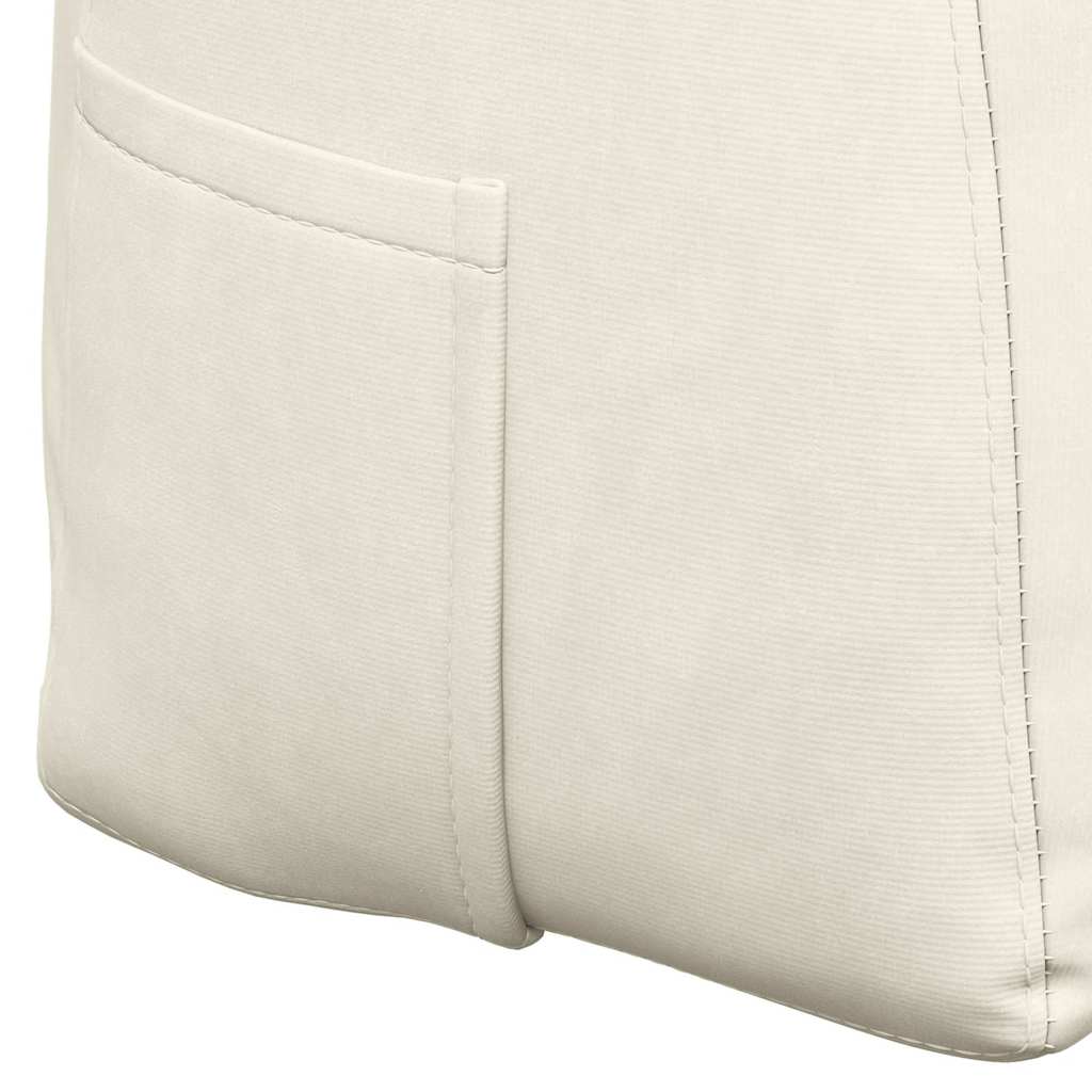 Cuscino per Schiena Crema 200 x 24 x 50 cm Velluto 42014612