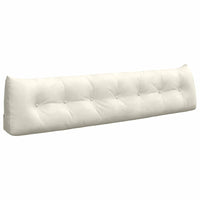 Cuscino per Schiena Crema 200 x 24 x 50 cm Velluto 42014612