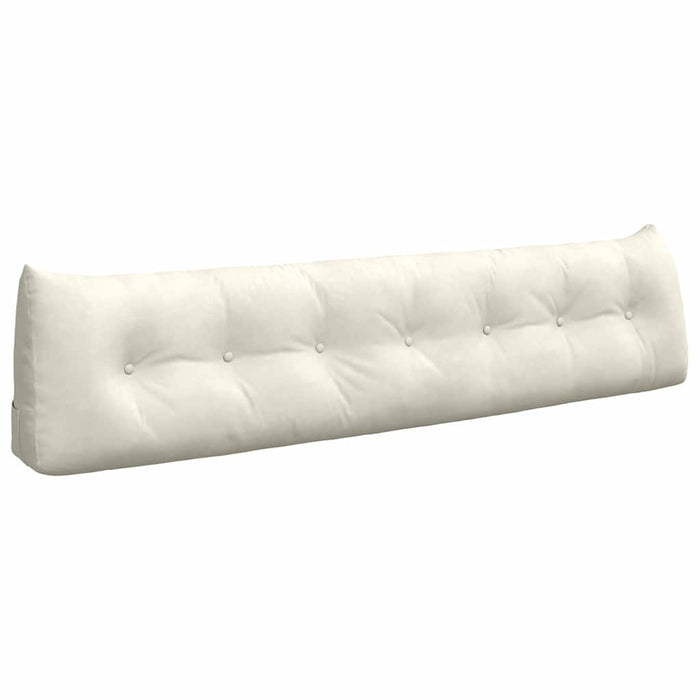 Cuscino per Schiena Crema 200 x 24 x 50 cm Velluto 42014612