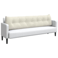 Cuscino per Schiena Crema 200 x 24 x 50 cm Velluto 42014612