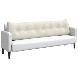 Cuscino per Schiena Crema 200 x 24 x 50 cm Velluto 42014612