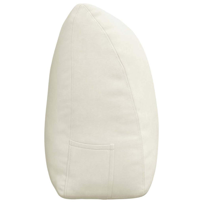 Cuscino per Schiena Crema 200 x 24 x 50 cm Velluto 42014612
