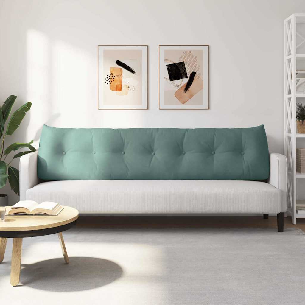 Cuscino per Schiena Verde Mare 200 x 24 x 50 cm Velluto 42014613