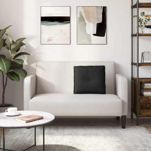 Cuscino per Schiena Nero 50 x 19 x 45 cm Tessuto 42014617