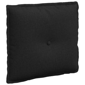 Cuscino per Schiena Nero 50 x 19 x 45 cm Tessuto 42014617