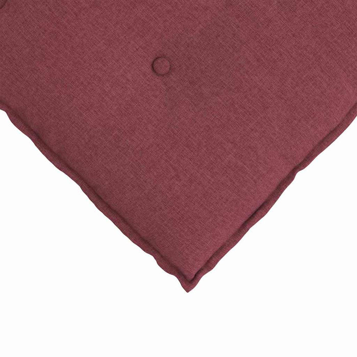 Cuscino per Schiena Rosso Vino 50 x 19 x 45 cm Tessuto 42014618