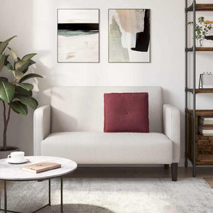 Cuscino per Schiena Rosso Vino 50 x 19 x 45 cm Tessuto 42014618