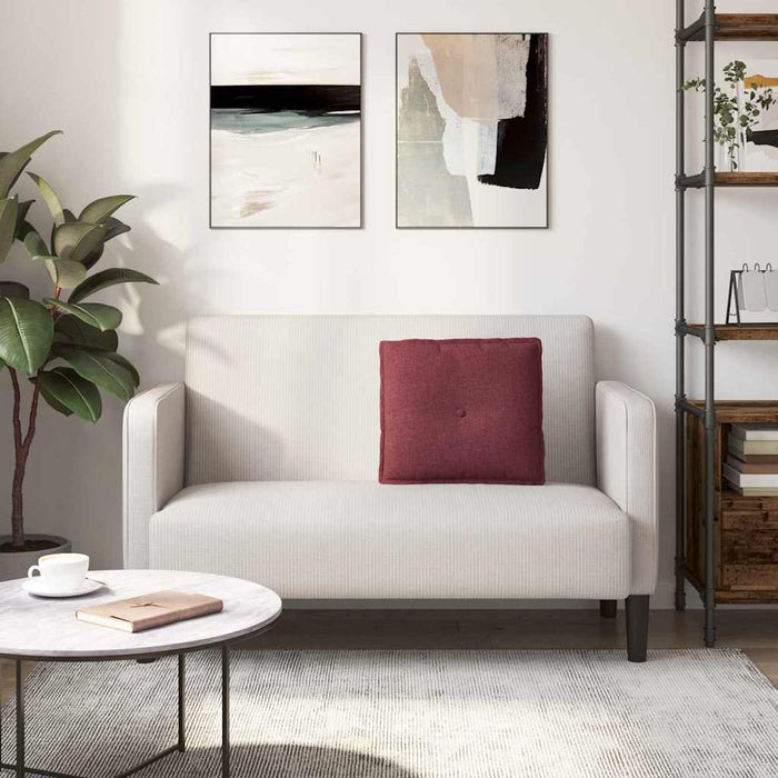 Cuscino per Schiena Rosso Vino 50 x 19 x 45 cm Tessuto 42014618